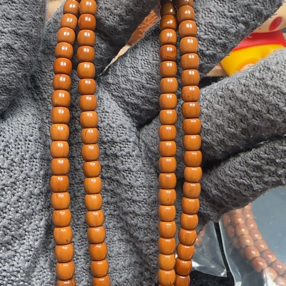 手串橄榄核老挝脖挂面无白微反油5.8福利