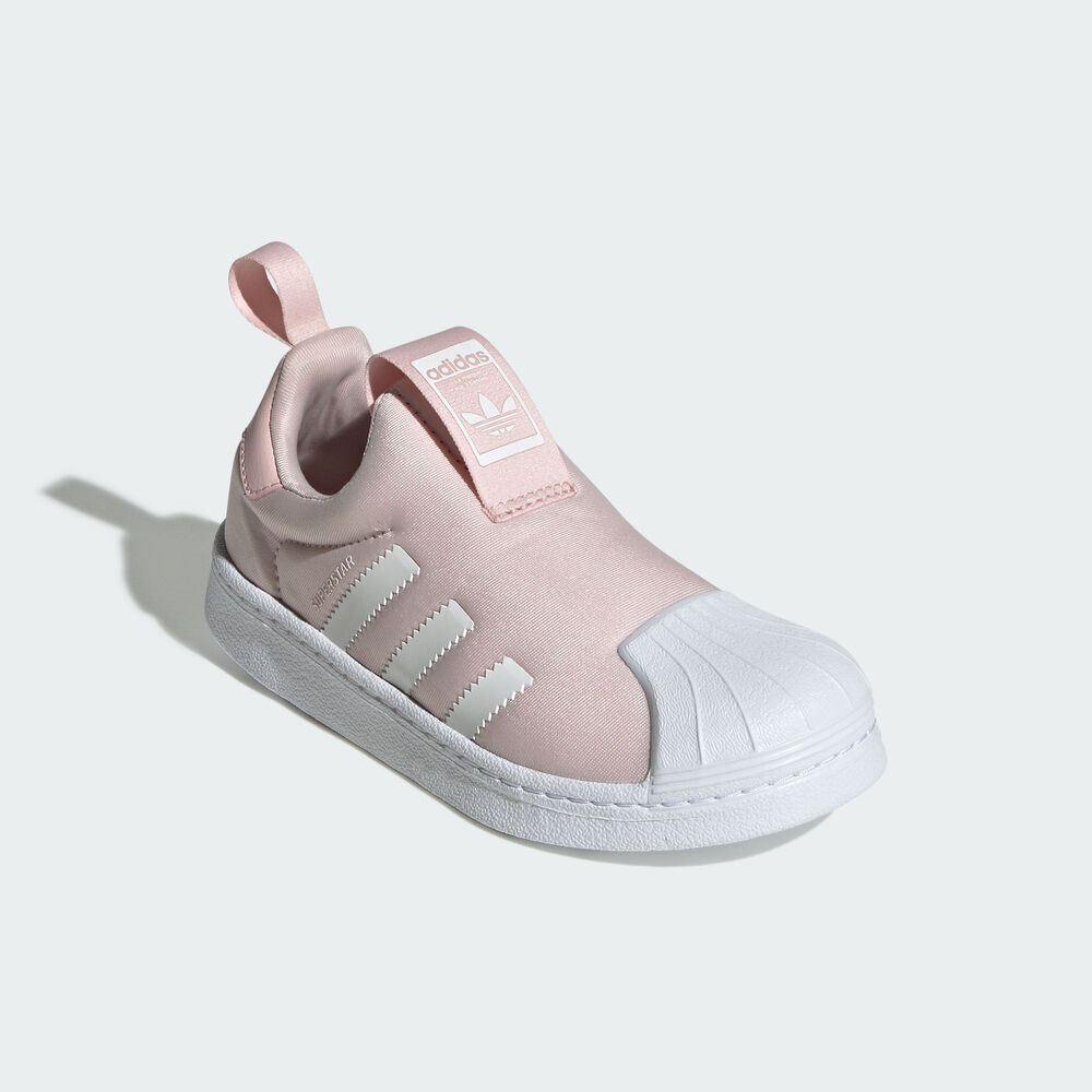 adidas阿迪2025新款中童SUPERSTAR 360 C三叶草软贝运动鞋KI8792