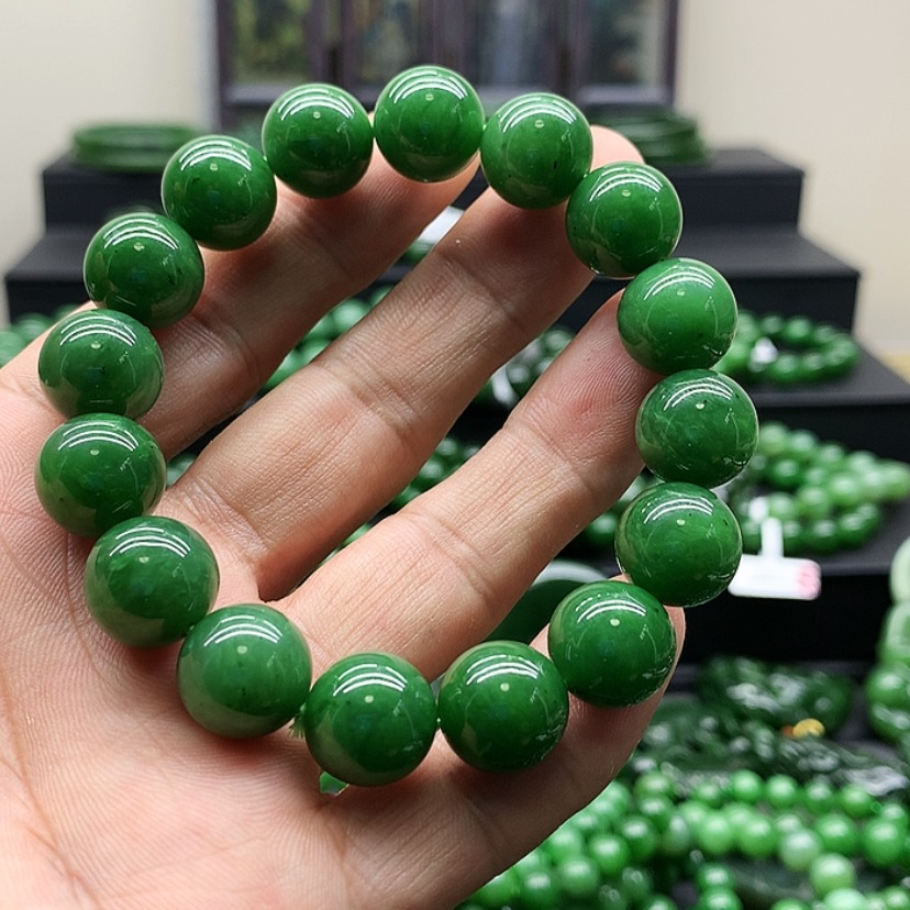 【闪购商品】和田玉（碧玉）手链未镶嵌ღ****輕