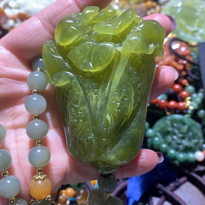 岫玉毛衣链未镶嵌