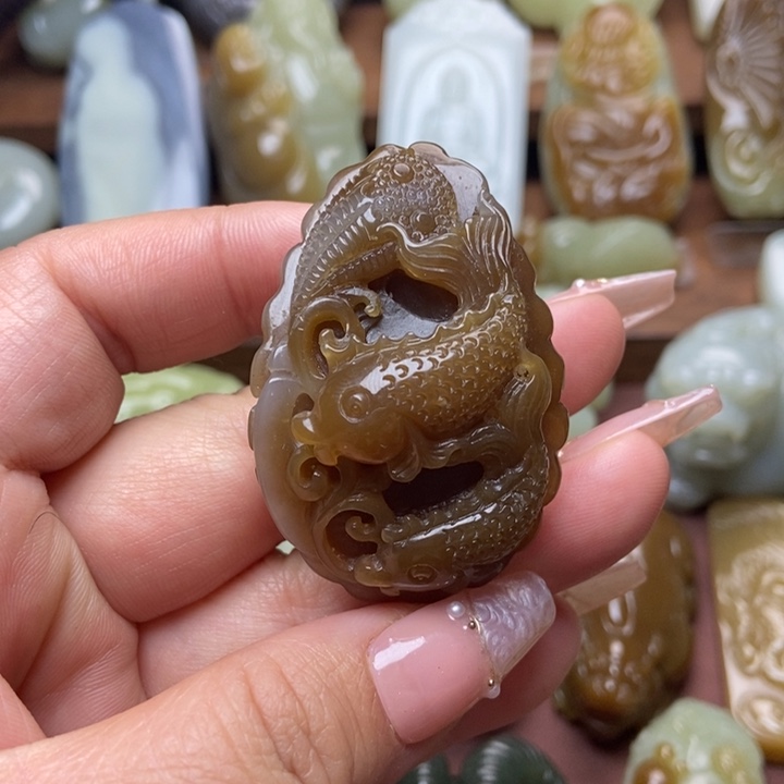 和田玉未镶嵌挂件