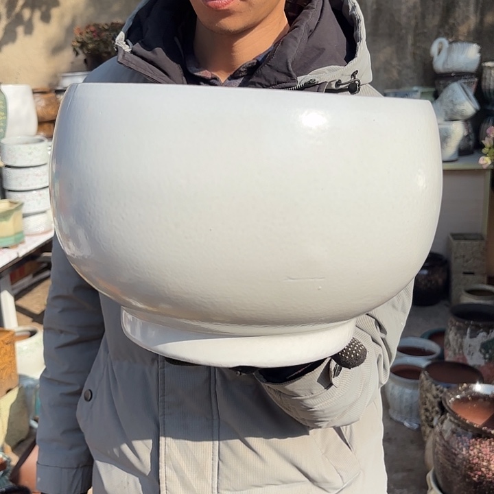 红陶微瑕白口径25高度19