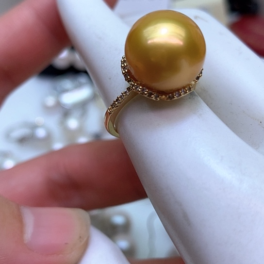 淡水珍珠耳饰银S925镶嵌