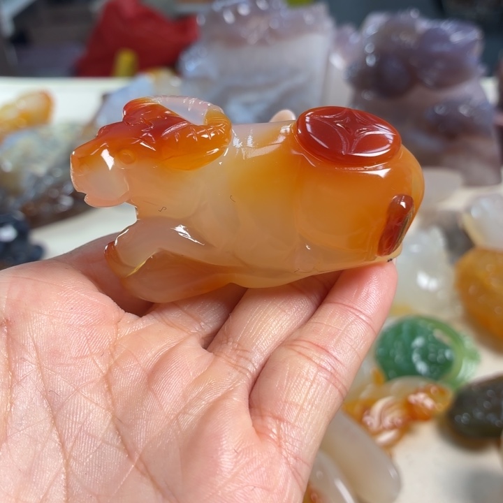玛瑙/玉髓未镶嵌吊坠(不含链)