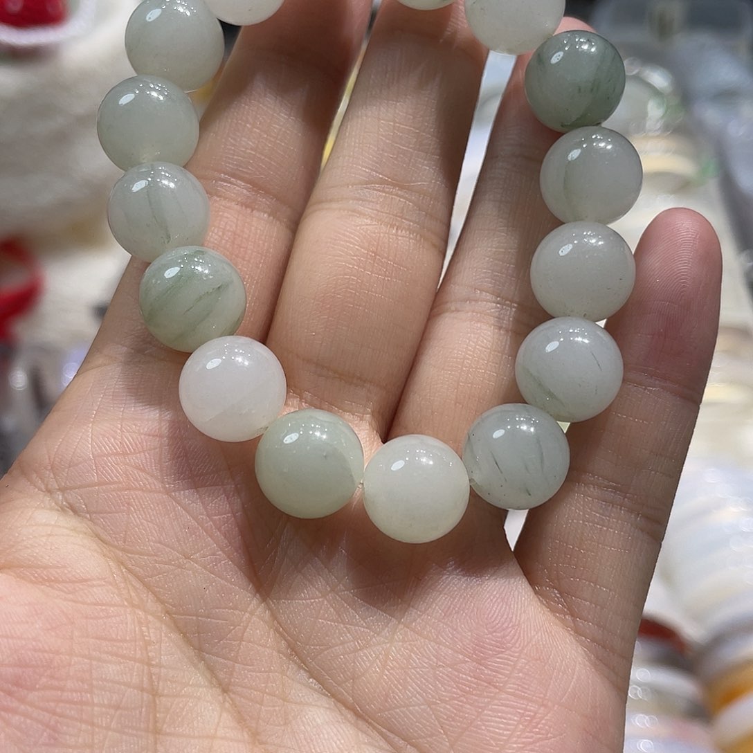 玛瑙/玉髓手链未镶嵌卡12天山翠手串