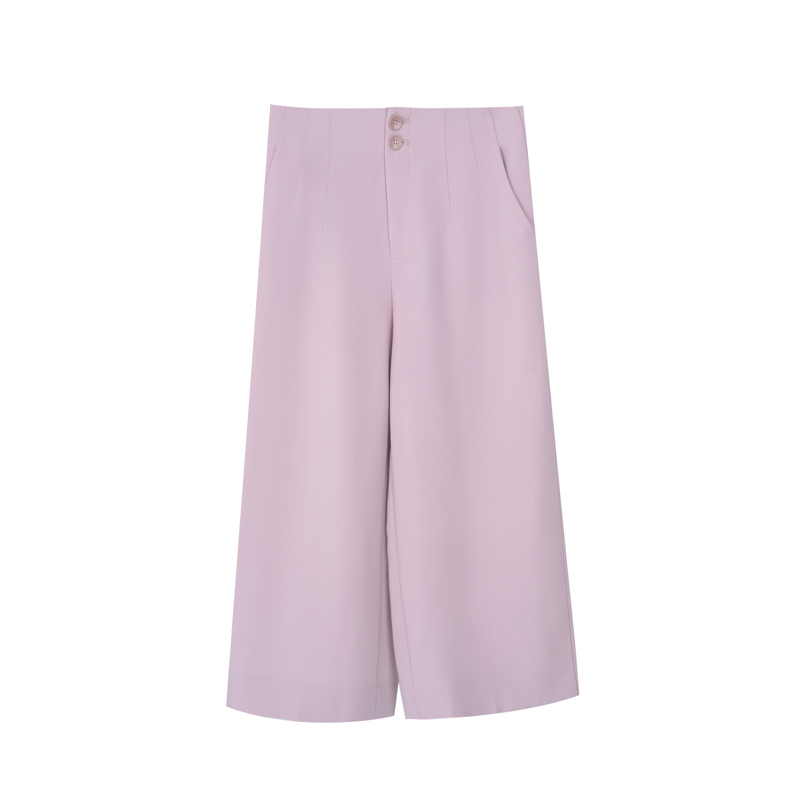 【达人专属】她翼春季休闲裤女士显瘦高腰直筒时尚百搭DF3202333088