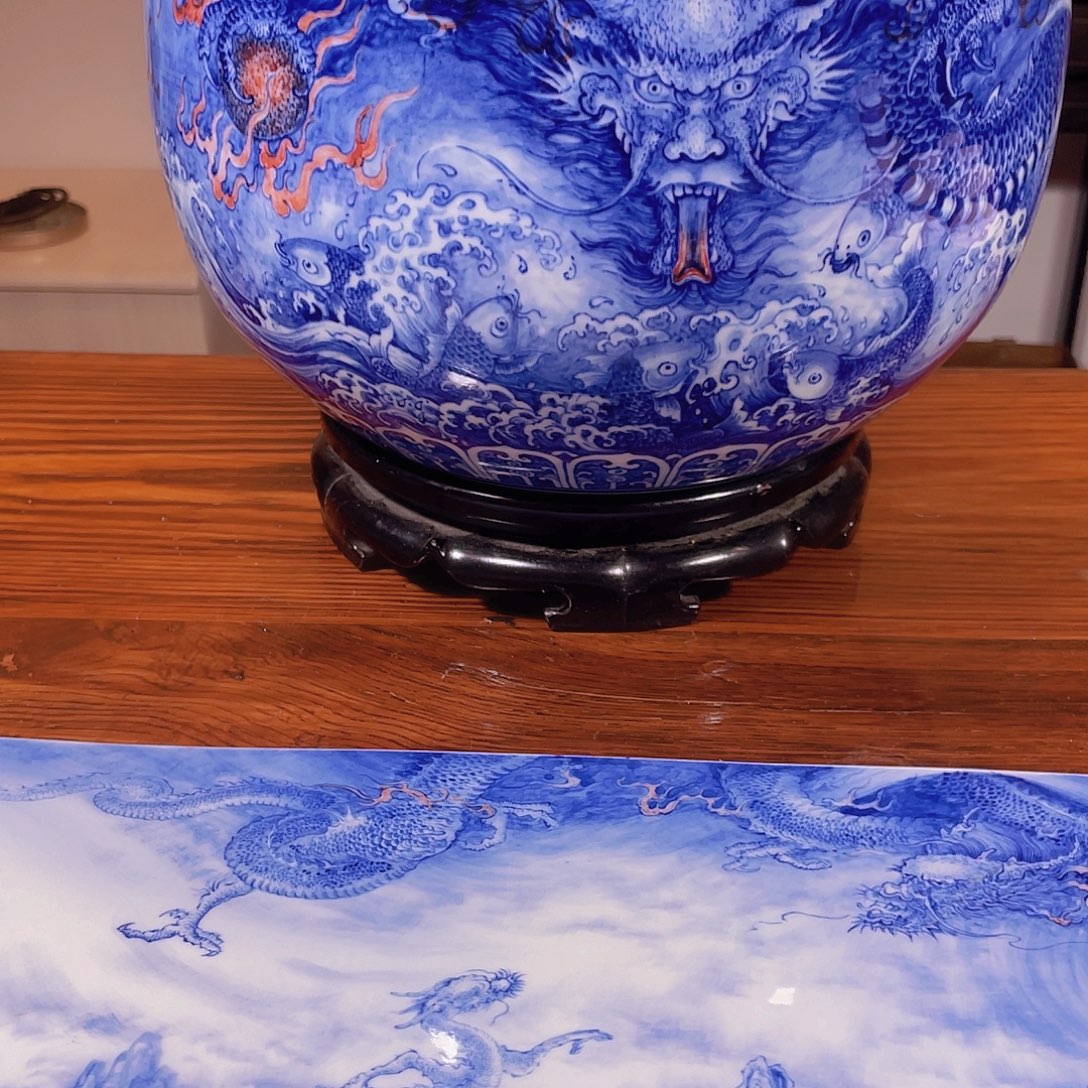 佛***哥好吧景德镇手绘泡台