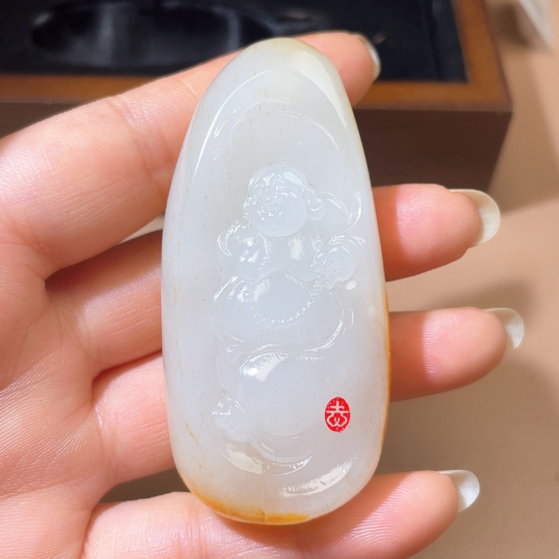 和田玉未镶嵌颈饰A7