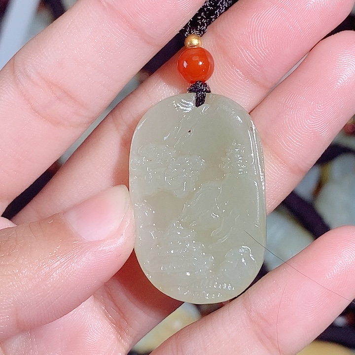 和田玉未镶嵌颈饰