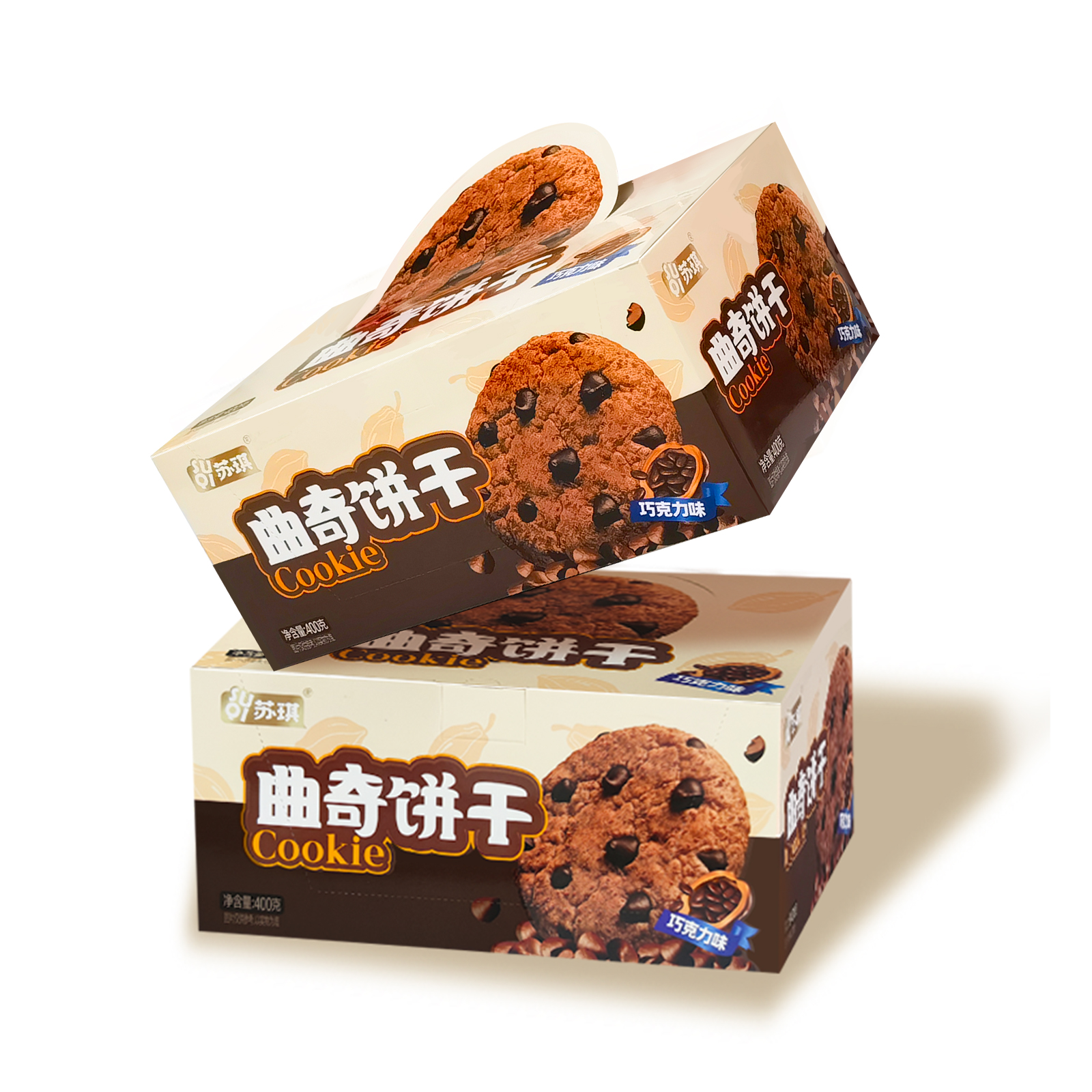 SUQI/苏琪【2盒曲奇饼干】曲奇饼干巧克力咖啡椰蓉味零食下午茶
