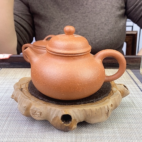 紫砂茶壶宜兴紫砂红降坡260c c