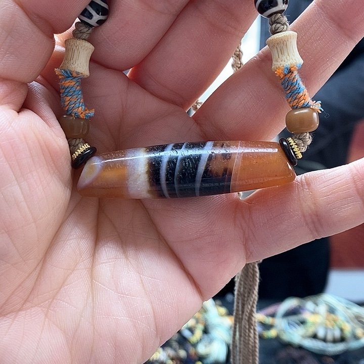 玛瑙/玉髓颈饰合金