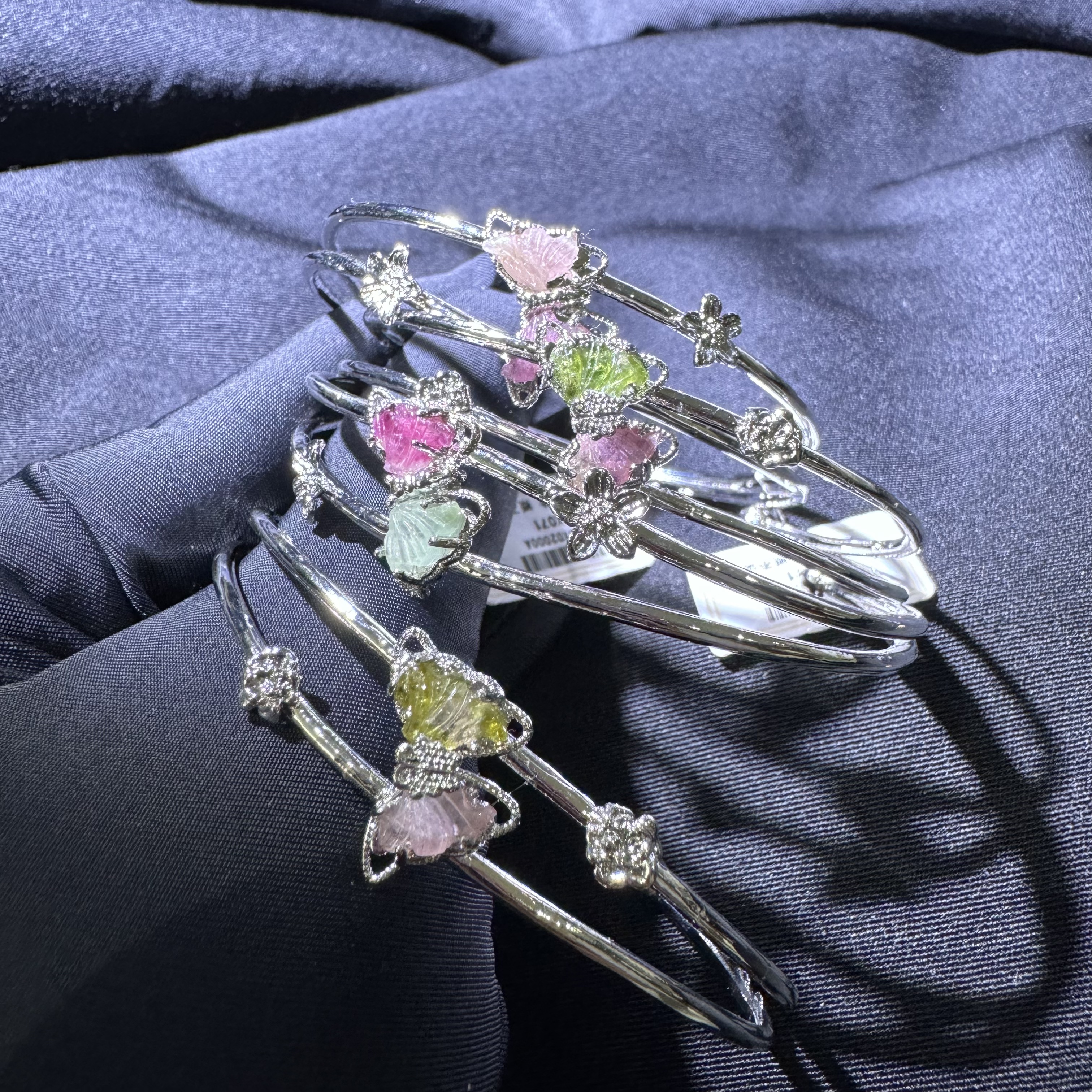 天然碧玺手镯（开口）-多样性发一-BX071