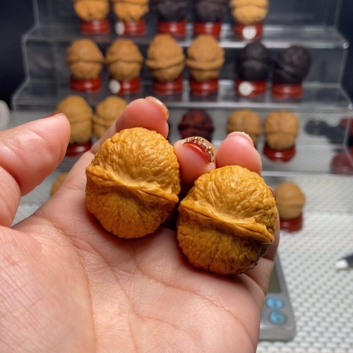 文玩核桃把件玄武元宝蟾12