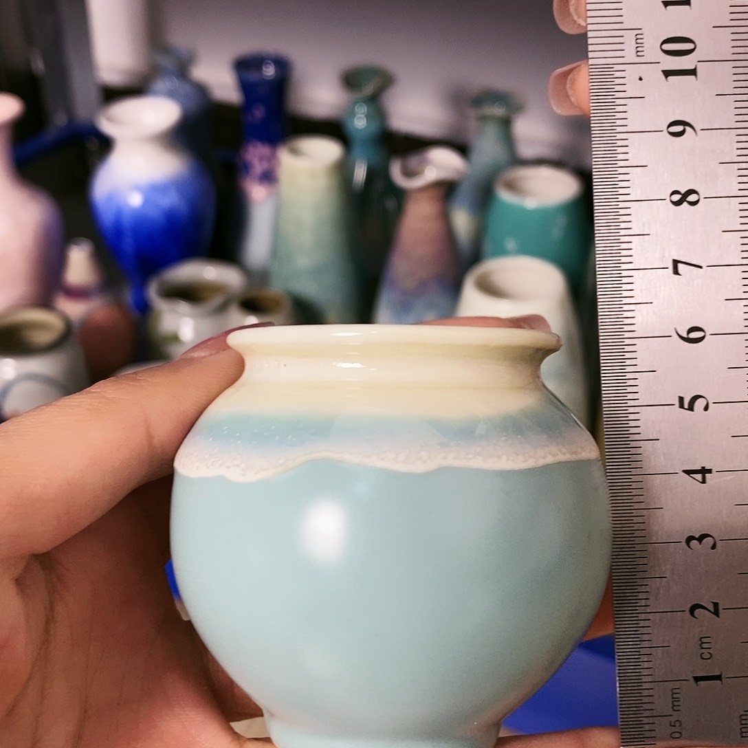 摆件景德镇高温陶瓷小花瓶