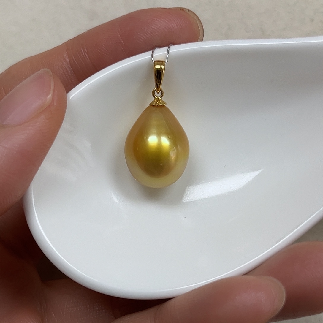 吊坠(不含链)18K金镶嵌海水珍珠12.1mm