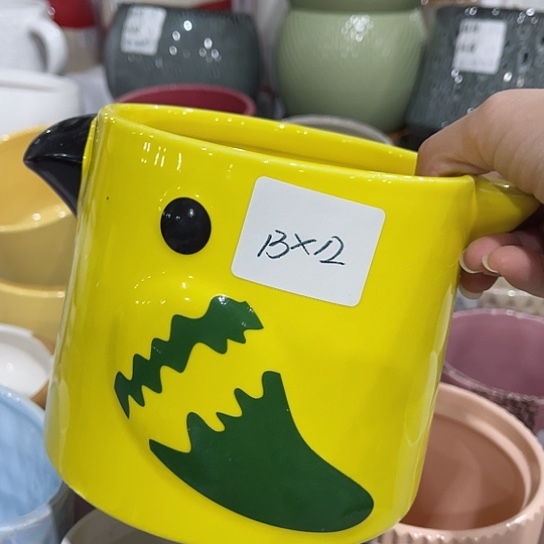 多肉绿植陶瓷花盆9.9包邮，有孔