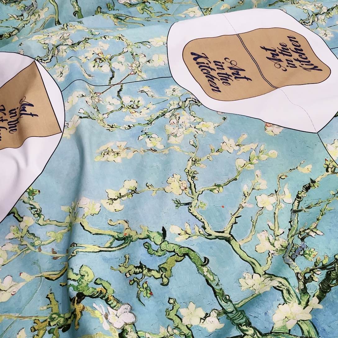 纯棉斜纹沙卡1.7米*1.5米宽果子布艺地卷围裙面料