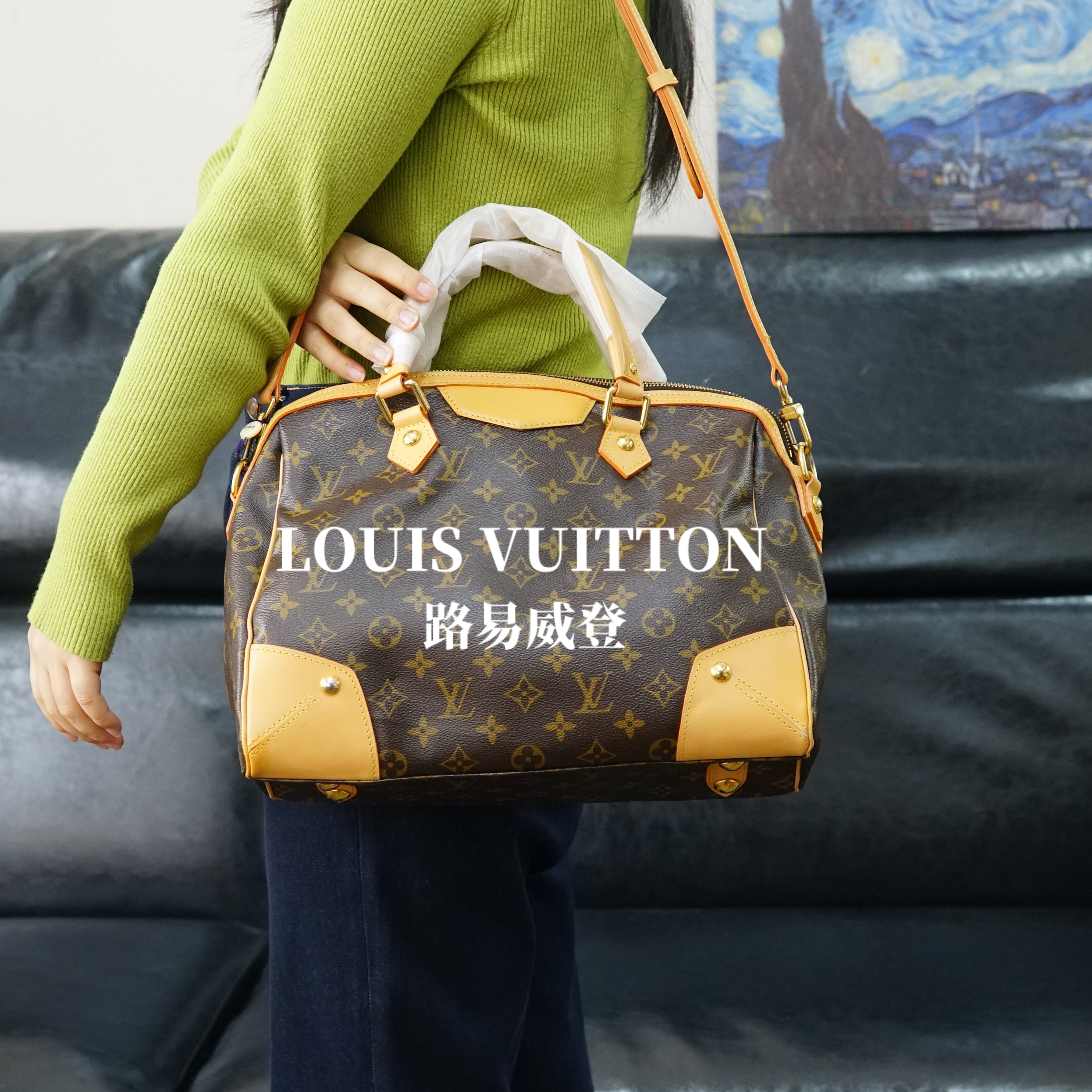 95新 LouisVuitton/路易威登 LV/老花机场包/SP11129669/9669
