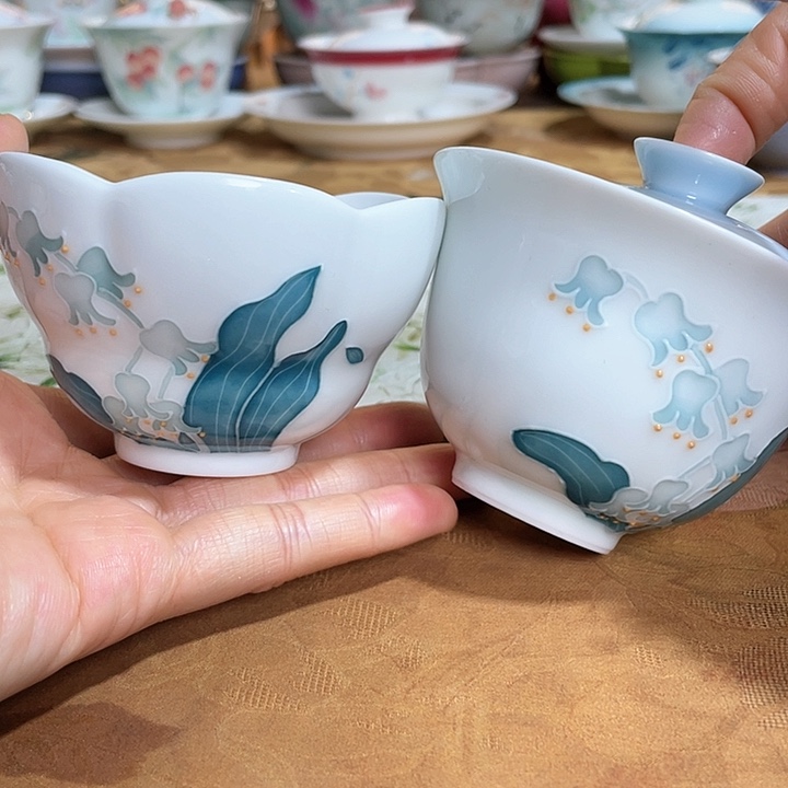 【闪购商品】铃兰幽梦盖碗➕宽口杯哈哈