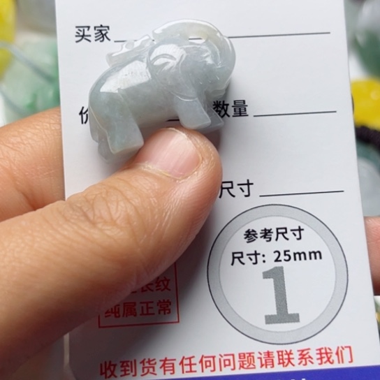 翡翠颈饰未镶嵌象