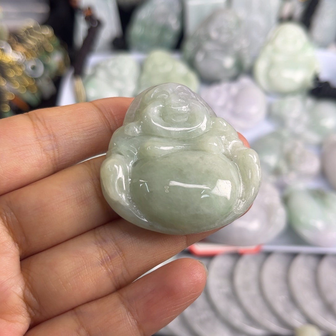 愿***莲翡翠未镶嵌吊坠(不含链)