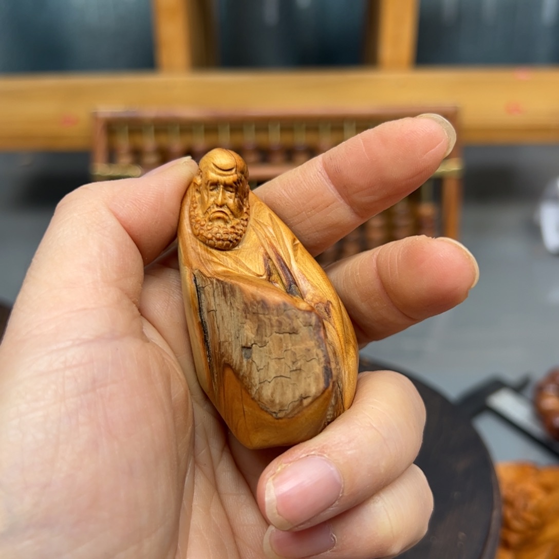 柏木崖柏木摆件手把件，