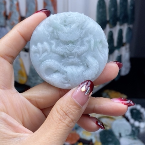 翡翠颈饰14K金镶嵌翡翠