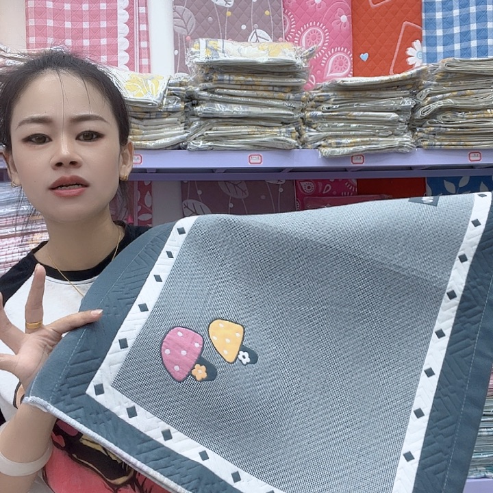 棉灰色蘑菇纯棉面料