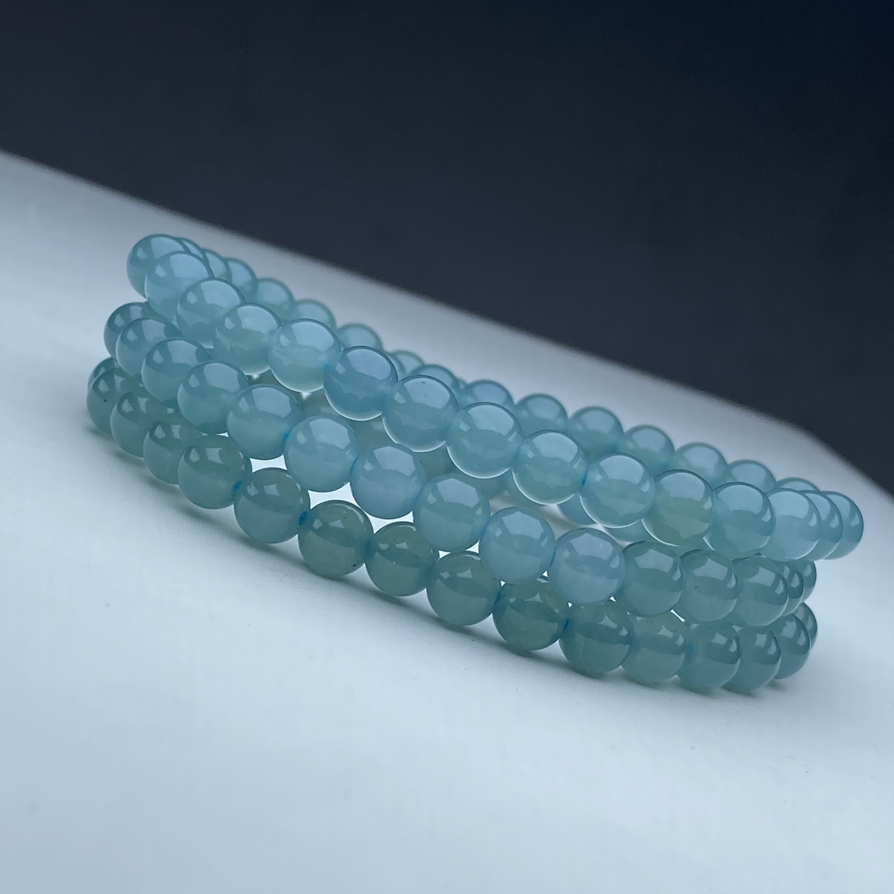 754号精品高货蓝冰多圈手链6mm多样性发一件