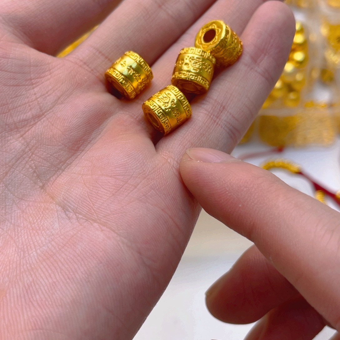 锆石铜合金护身符1个