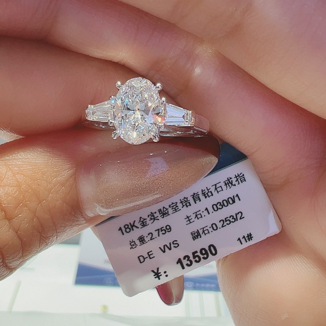 实验室培育钻石18K金镶嵌1.03ct11