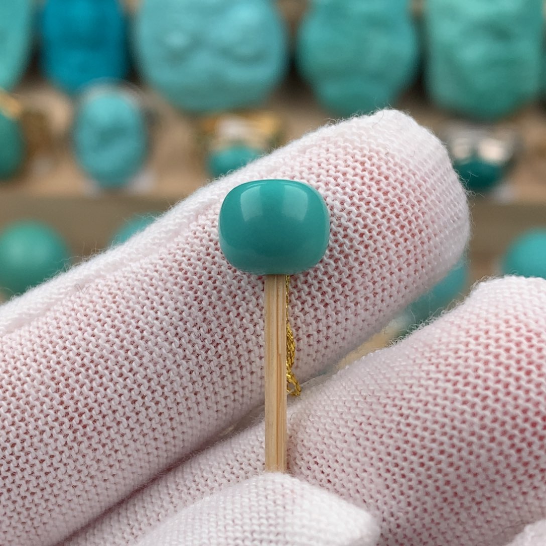 绿松石配饰未镶嵌卡8.5*7.4