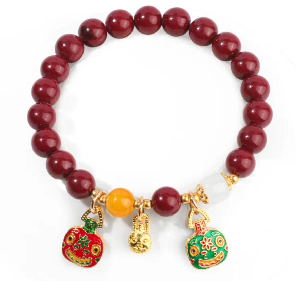 天然辰砂A00149手串（无礼盒）