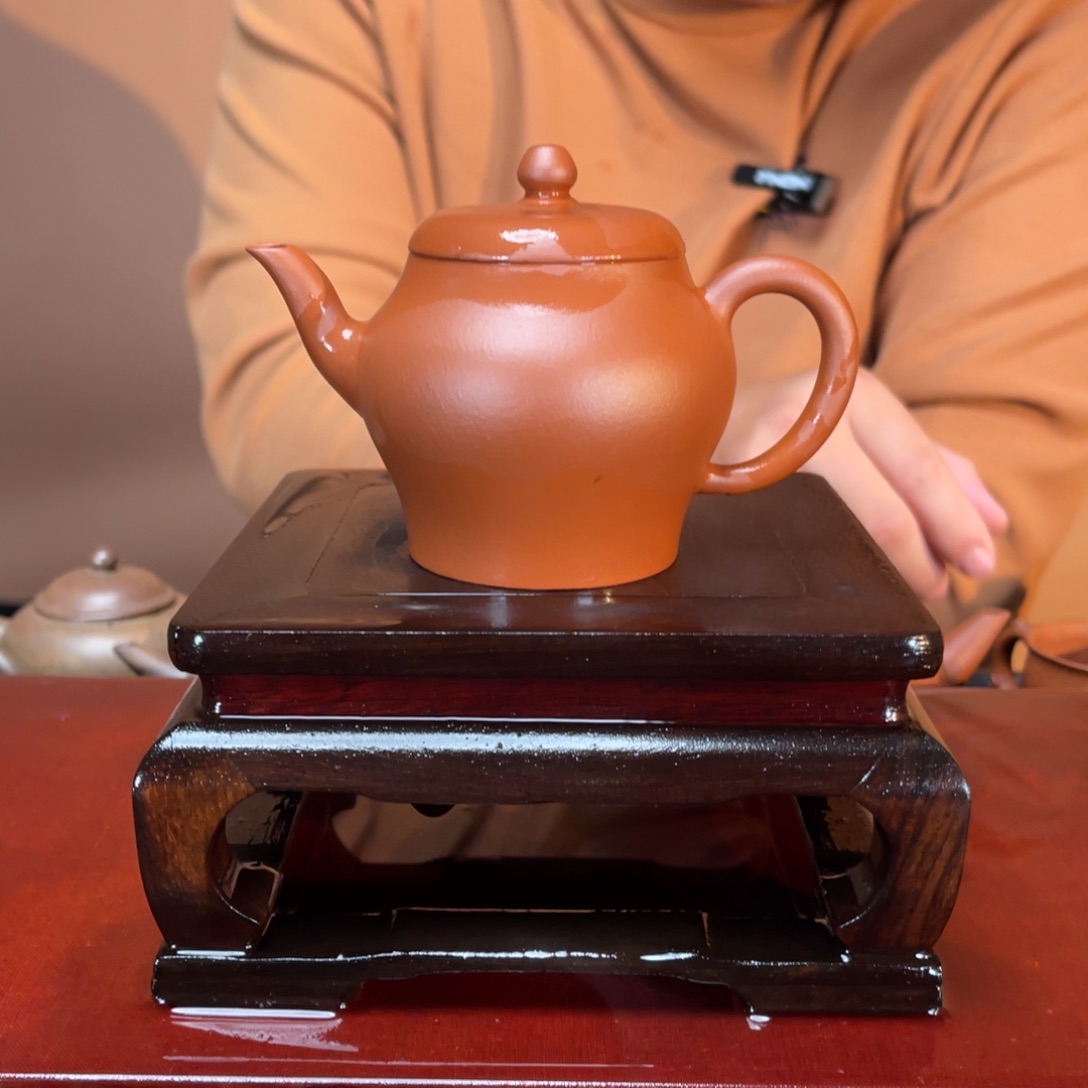 茶壶紫砂高端150cc红泥翁型壶