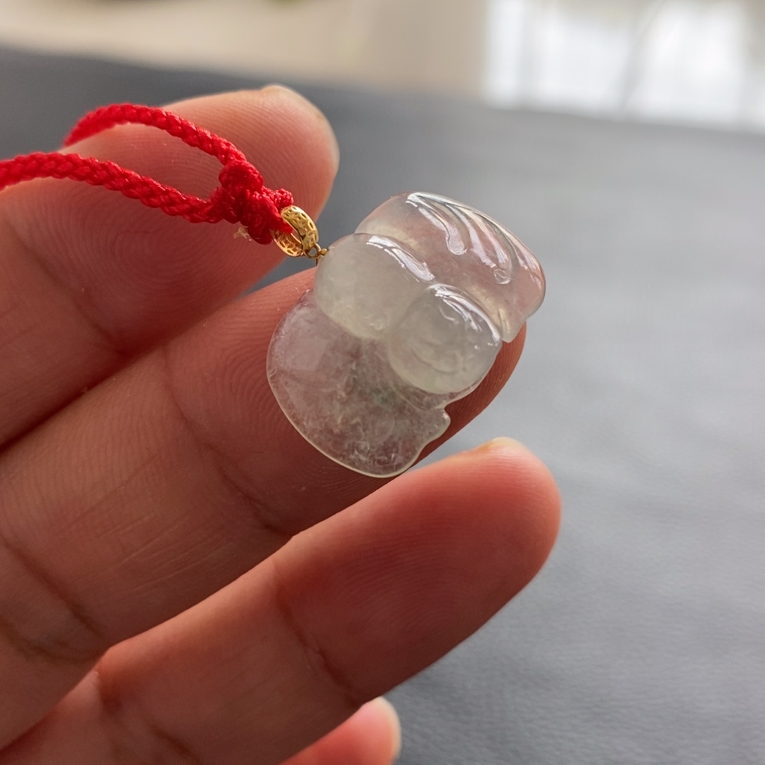 18K金镶嵌手镯翡翠天然翡翠吊坠