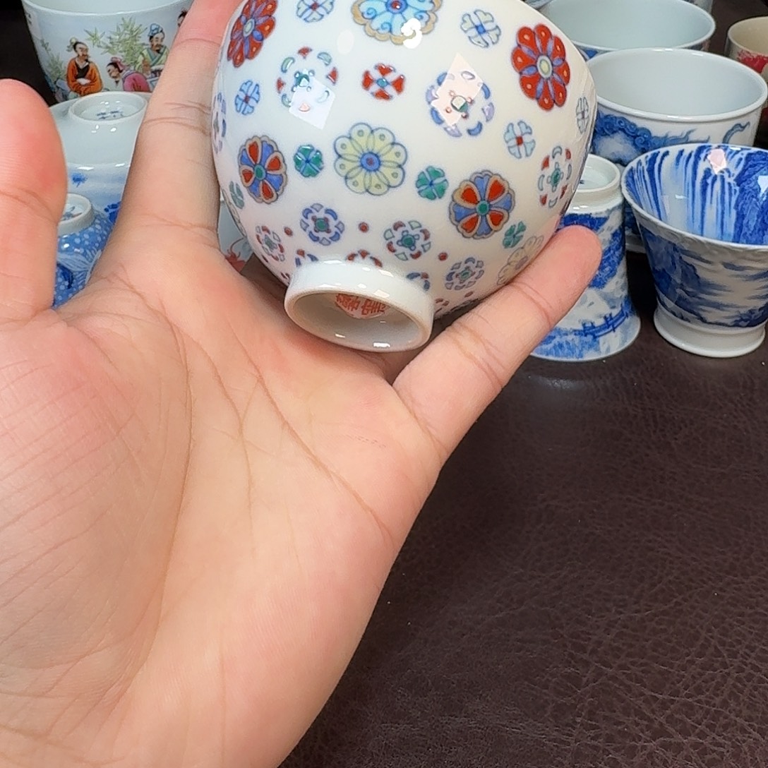 世***平现代景德镇陶瓷盖碗