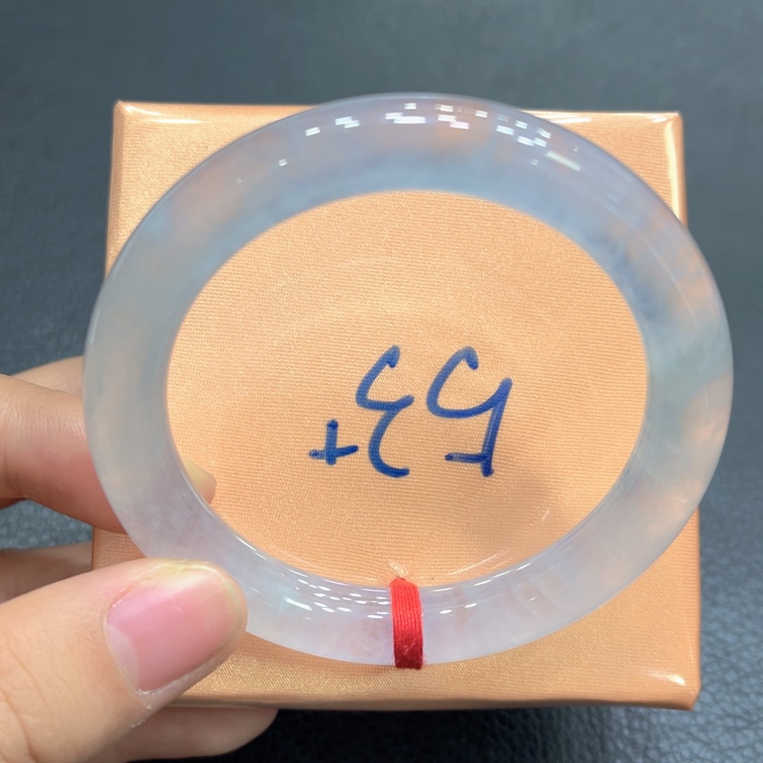 翡翠未镶嵌手镯53圆