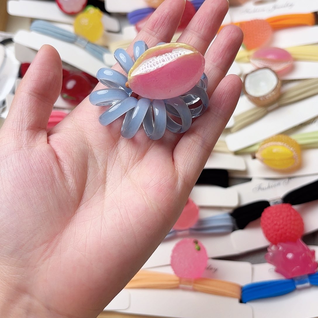 布艺非金属夜光半月瓜电话线