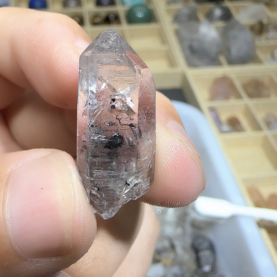 未镶嵌珠宝半成品水晶水胆流沙手里