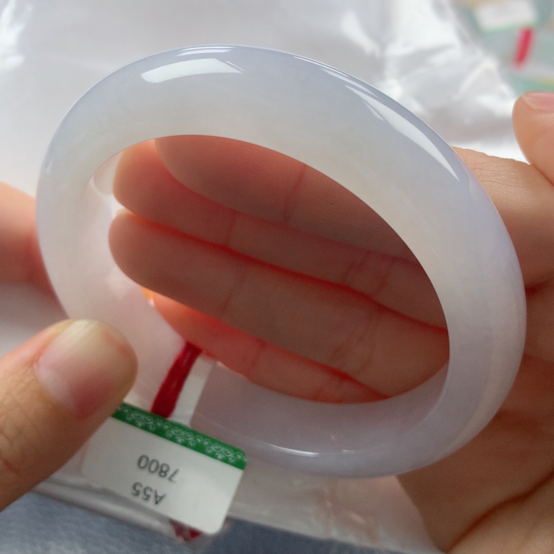 未镶嵌手镯翡翠缅甸天然翡翠A货55.7正