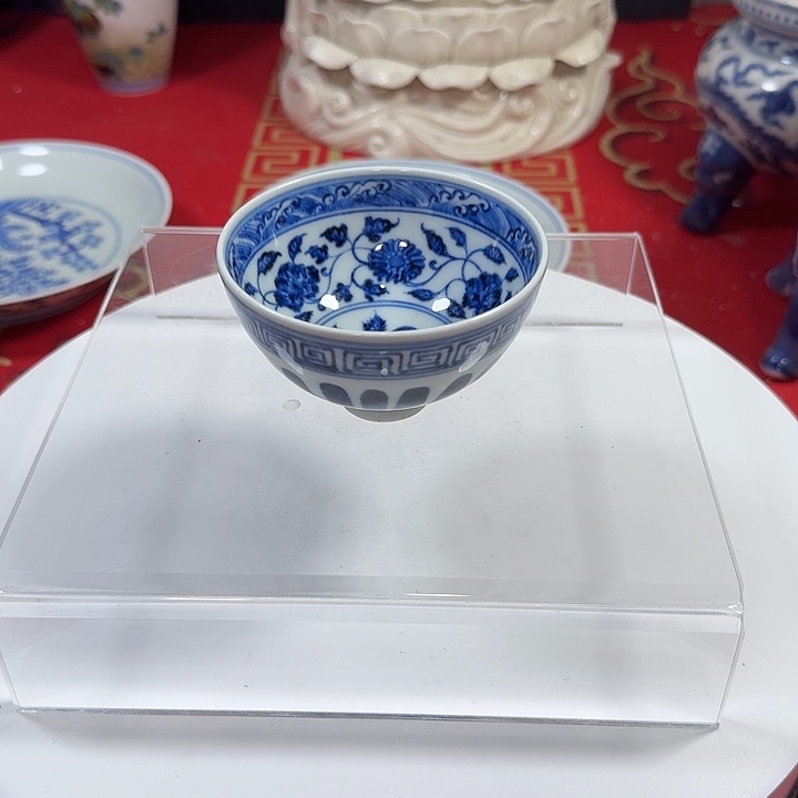 瓷片言*道青花鸡心碗