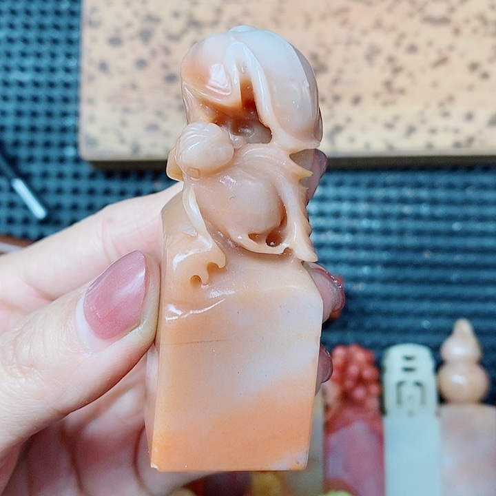 寿山石现场直播手工