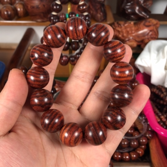 【闪购商品】手串/手链黄花梨/降香黄檀18天花板虎皮