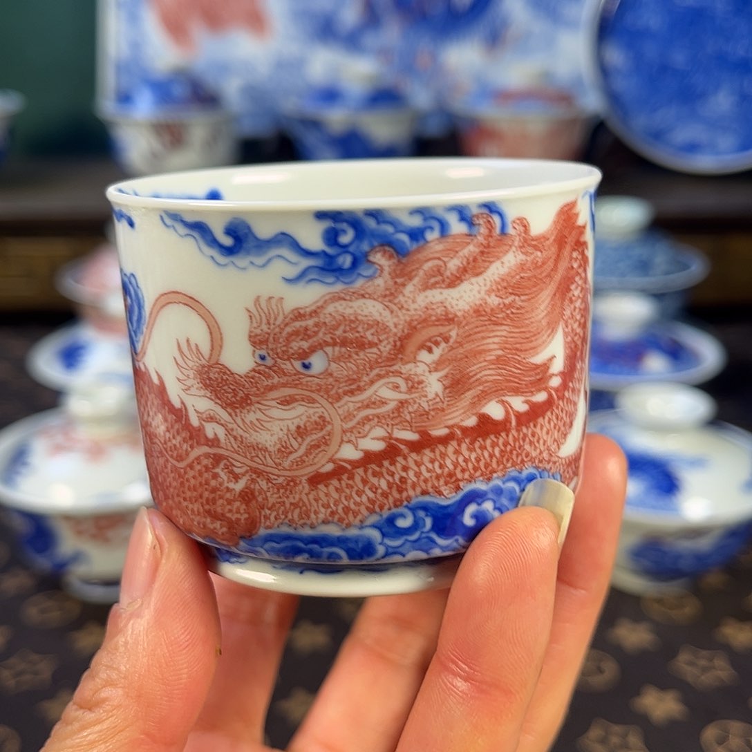 瓷片景德镇市自成堂手工手绘