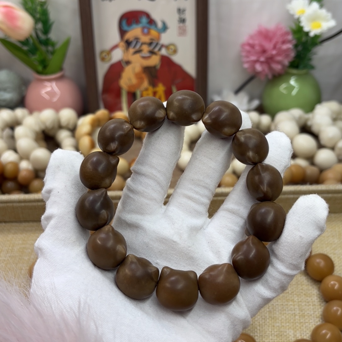 吊坠菩提根/象牙果18干磨瑕疵落地果糖油猫头879