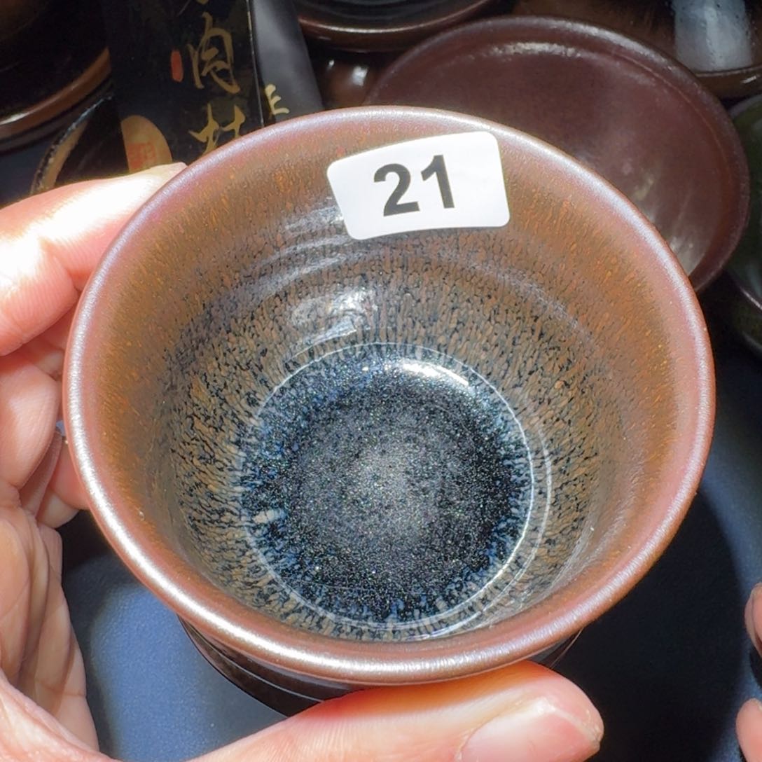 小雨茶盏手工柴烧，