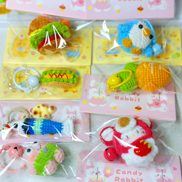 【成品】可爱毛线手工编织钩针钥匙扣