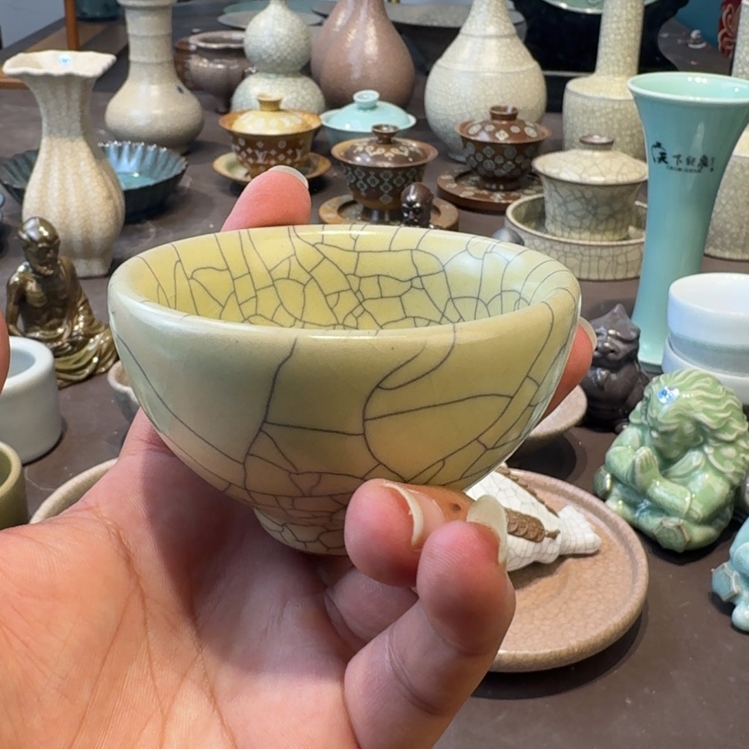 龙泉青瓷茶具微瑕