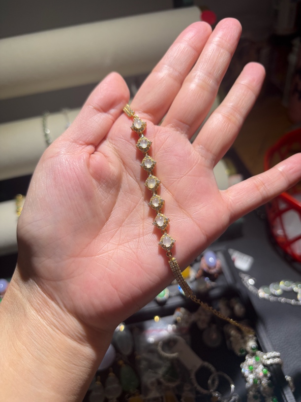 天然A货翡翠国标银镶